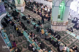 سفره افطار 2هزار نفری در شب ولادت امام حسن مجتبی (ع)