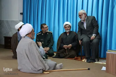 دیدار معاونت آستان قدس با آیت الله عبادی