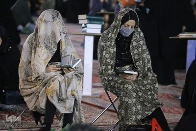 مراسم سوگواری شب شهادت امام جعفر صادق(ع) در حرم شاهچراغ‎‎