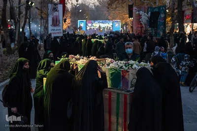 مراسم وداع با پیکر پاک شهدای ۸ سال دفاع مقدس در اصفهان‎‎