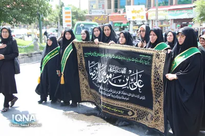 دسته عزاداری روز شهادت امام رضا(ع) در ملایر