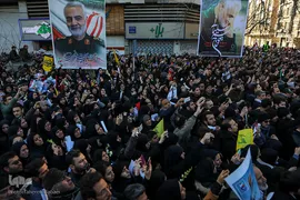 مراسم تشیع پیکر شهید سپهبد حاج قاسم سلیمانی در دانشگاه تهران