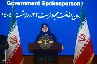 نشست خبری سخنگوی دولت و رئیس سازمان حفاظت محیط زیست