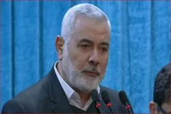 Kiongozi wa HAMAS Ismail Hania ahutubu katika mazishi ya Kamanda Soleimani; amtaja kuwa ni shahidi wa Quds Tukufu