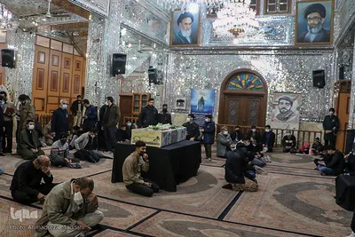 پیکر مطهر شهید حبیب الله حقیقی مهمان آستان مقدس سید علاءالدین حسین(ع)‎‎
