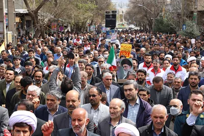 حضور پرشور مردم شهرستان اهر در راهپیمایی روز جهانی قدس