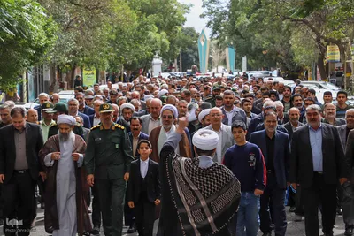 راهپیمایی مردم اهر در محکومیت جنایات رژیم صهیونیستی