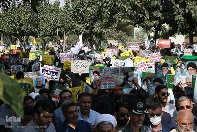 راهپیمایی مردم اصفهان در حمایت از مقاومت فلسطین