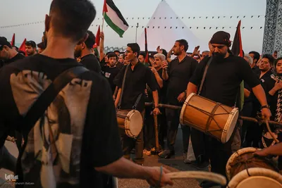 آئین خیمه سوزان در میدان امام حسین (ع)