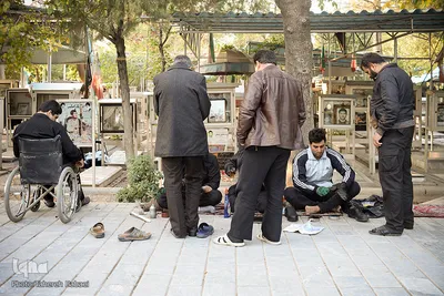 گلزار شهدای تهران، در روز شهادت امام رئوف