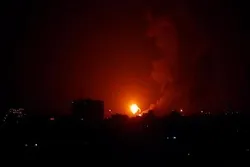 Zionist Warplanes Bomb Northern Gaza