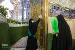 از زمان شیوع ویروس کرونا در راستای حفظ سلامت زائران تعدادی از خدام بخش انتظامات با عنوان خادمیاران سلامت مشغول  فعالیت شده اند که شامل فعالیت‌هایی از جمله ضدعفونی درب‌های حریم و تذکر به زائران برای رعایت پروتکل‌های بهداشتی می‌شود