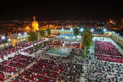 مراسم احیای شب بیست و یکم ماه رمضان در حرم شاهچراغ (ع)