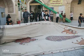 برپایی خیمه عزا در امامزاده موسی مبرقع(ع)
