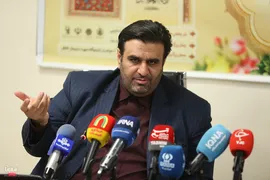 حمید مجیدی مهر، رئیس مرکز امور قرآنی سازمان اوقاف و امور خیریه در نشست خبری چهل و هشتمین دوره مسابقات سراسری قرآن کریم جمهوری اسلامی ایران