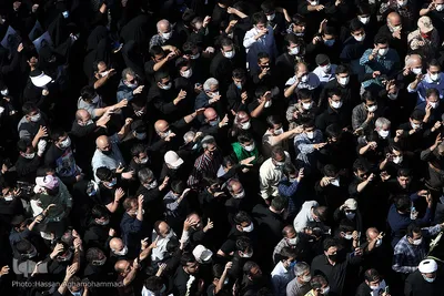 مراسم تشییع پیکر مطهر شهید مدافع حرم «جواد الله‌کرم» در محله مهرآباد جنوبی