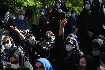 مراسم تشییع پیکر خبرنگاران فقید ایسنا و ایرنا
