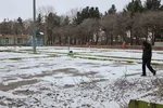 بارش برف در اهر