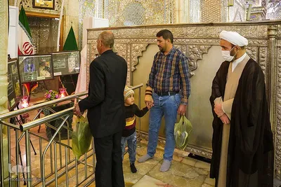 مراسم گلاب شویی ضریح مطهر حرم حضرت شاهچراغ (ع)‎‎