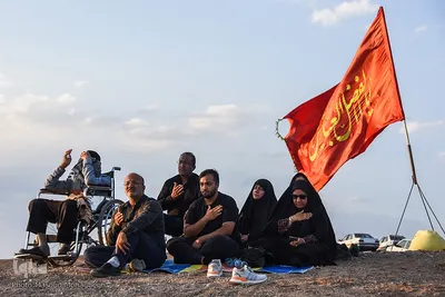 عزاداری تاسوعای حسینی در کویر «خوریان» سمنان