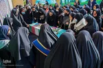 وداع با شهید گمنام در مدرسه دخترانه امام حسین(ع)