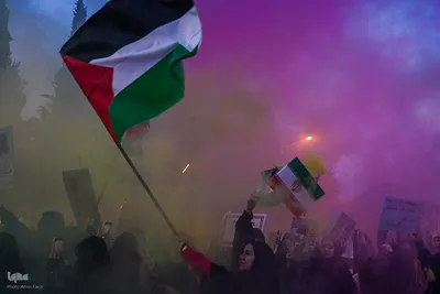 تجمع دانشگاهیان دانشگاه‌های شیراز در حمایت از خیزش دانشجویان آمریکا و اروپا