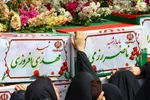 تشییع پیکر مطهر 13 شهید جنگ رمضان در تبریز