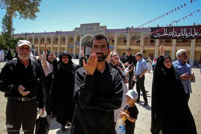 سوگواری به مناسبت شهادت امام رئوف در حرم شاهچراغ(ع)‎