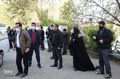 مراسم وداع با پیکر محمد محمدپور مدیرکل فرهنگ و ارشاد اسلامی آذربایجان شرقی