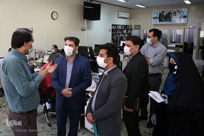 بازدید مرتضی فاضلی، رییس مرکز آموزش فضای مجازی نهاد نمایندگی مقام معظم رهبری در دانشگاه ها از تحریریه ایکنا