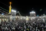 لحظه تحویل سال در حرم مطهر رضوی
