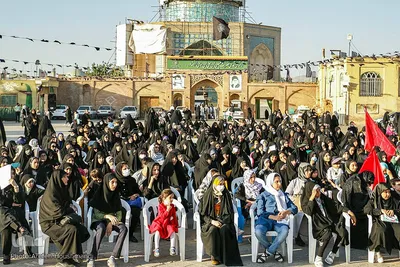 اجتماع پر شور دختران نوجوان در گلزار شهدای قزوین‎‎