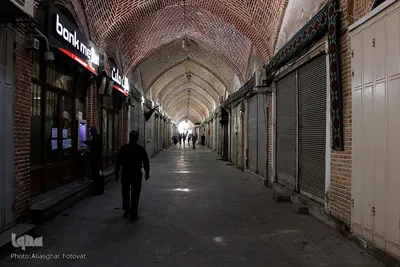 سکوت بازار تبریز در روز تاسوعا