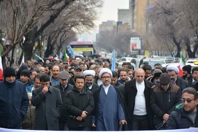 حماسه ماندگار دانشگاهیان دانشگاه تبریز در راهپیمایی ۲۲ بهمن