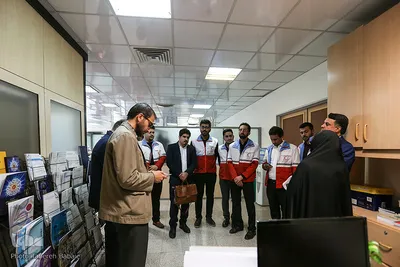 بازدید جوانان هلال احمر از ایکنا
