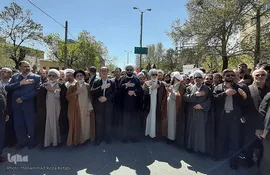 تشییع پیکر طلبه شهید همدانی حجت الاسلام مصطفی قاسمی
