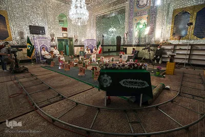 مراسم جز خوانی مجازی در امام زاده ها