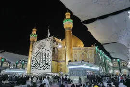 حرم امیرالمومنین علی(ع) در شب ولادت آن حضرت