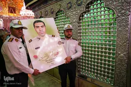 وداع با شهید «مهدی الله‌‌پور» در حرم شاهچراغ(ع)‎