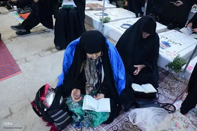 مراسم دعای عرفه در گلزارشهدای وادی رحمت تبریز