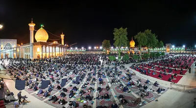 مراسم احیای شب بیست و یکم ماه رمضان در حرم شاهچراغ (ع)