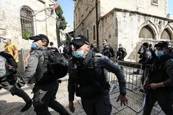 فلسطینی مظاہرین پر صیھونی فورسز کا یلغار