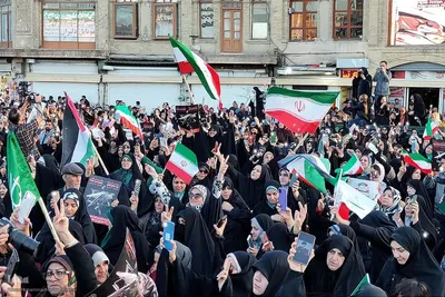 حمایت مردم همدان کشور از حمله موشکی و پهپادی به رژیم صهیونیستی