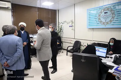 بازدید حجت‌الاسلام والمسلمین مهدی شجاع، مدیرکل ارتباطات و هماهنگی معاونت قرآن و عترت وزارت فرهنگ و ارشاد اسلامی از تحریریه ایکنا