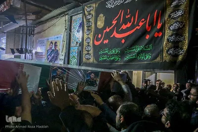 مراسم وداع با پیکر پاسدار شهید محمد اسلامی و بسیجی شهید سجادی‌زاده در شیراز