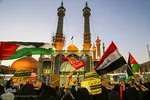 اجتماع مردمی قم در حرم حضرت معصومه