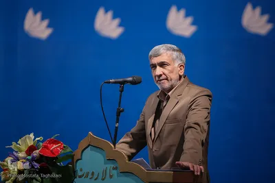 عبدالهادی فقهی زاده، معاون قرآن و عترت وزارت فرهنگ و ارشاد اسلامی در اختتامیه جایزه جهانی دوسالانه کتاب نهج البلاغه