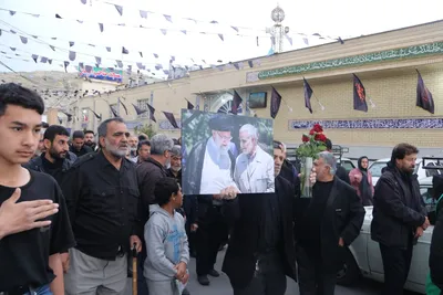سوگواری اهالی شهرک سعدی در عزای رهبر شهید