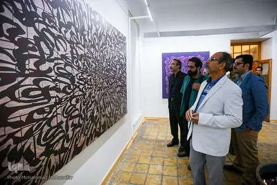افتتاح نمایشگاه نقاشی خط ربنا