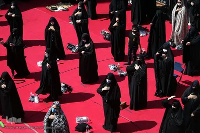 مراسم عزاداری ظهر عاشورای حسینی در آستان مقدس امامزاده صالح(ع) تهران